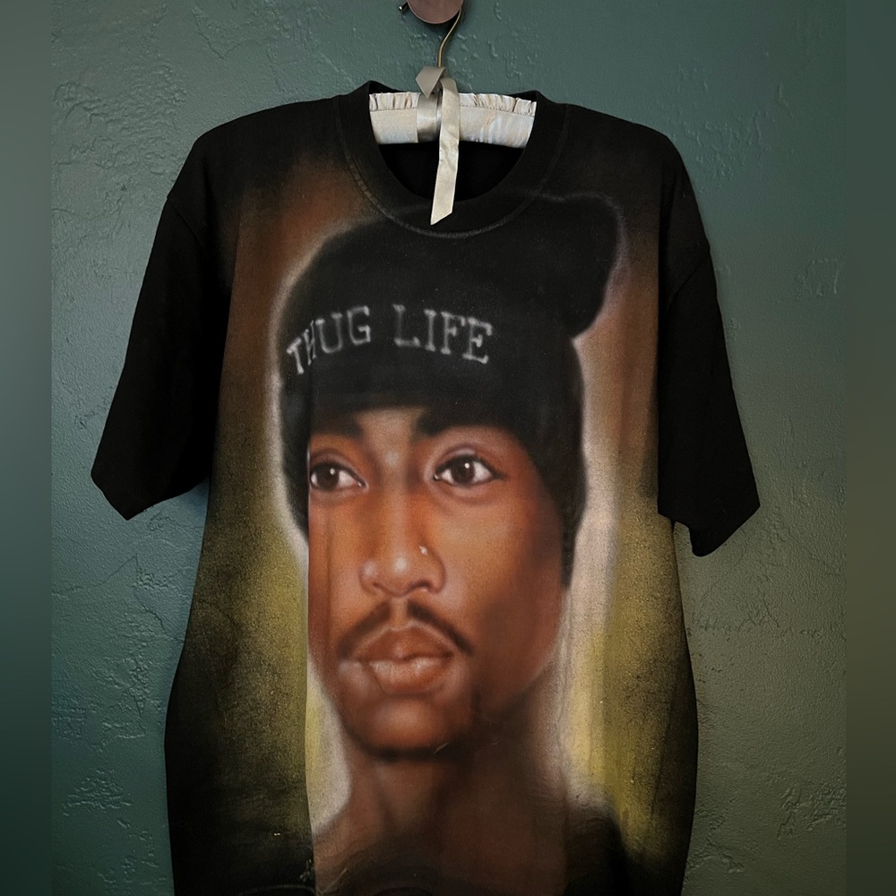 Incredible Tupac Thug Life Vintage Airbrushed Shirt - Kerwin (Frost?)